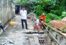 Kepala BPBD Morut Pimpin Langsung Pembongkaran Saluran Pembuang