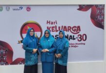 Ketua TP PKK Lutim, Hj. Sufriaty Budiman Hadiri Peringatan Harganas ke-30 di Sumsel