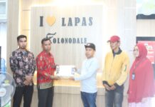 Pastikan WBP Terdaftar Sebagai Pemilih, KPU Morut Kunjungi Lapas Kolonodale