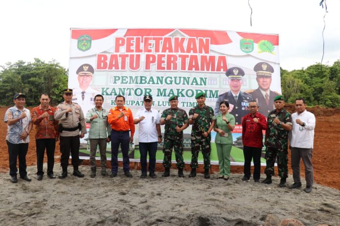 Bersama Danrem, Bupati Budiman Letakkan Batu Pertama Pembangunan ...