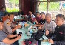 Nyirih Bersama Wartawan, Kapolres Palopo : Dapat Sehatnya Tugas dan Tanggungjawab Tetap Dilakukan