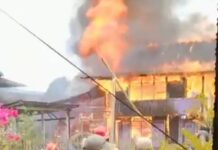 Satu Rumah Terbakar di Towuti, Pemilik Berada di Toraja