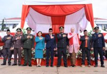 Bupati Morut Hadiri Upacara HUT Bhayangkara ke-77 tahun 2023