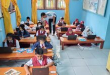 UPT SP SDN 238 Mallaulu Gelar Simulasi Asesmen Nasional Berbasis Komputer