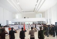 Bupati Luwu Timur Kukuhkan Pasukan Pengibar Bendera Tahun 2023