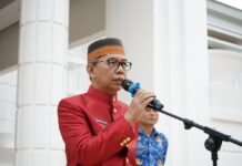 Sekda Luwu Timur Bahri Suli, Pimpin Upacara Peringatan HUT RI ke-78 dan HKN