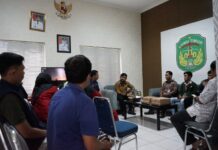 Komisioner KPU Lutim Silaturahmi Diskominfo-SP, Bahas Kerjasama Penyebarluasan Informasi