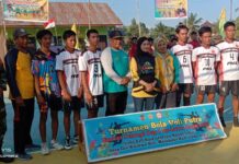 Bupati Luwu Utara Buka Turnamen Volleyball Putra Laskar Pelangi Cup I Se-Luwu Raya di Desa Girikusuma