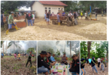 Sambut HUT RI ke 78, Warga Selli Semangat Bergotong Royong