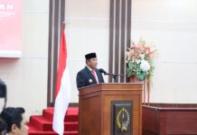 Asisten Pemerintahan dan Kesra Lutim Hadiri Pengukuhan Kepala Perwakilan BPKP Provinsi Sulsel