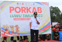Bupati Budiman Tutup Porkab Luwu Timur Tahun 2023
