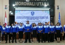 Bupati Morowali Utara Hadiri Pelantikan dan Seminar DPC GAMKI