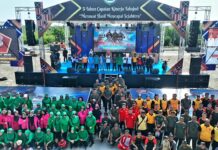 Semarak HUT TNI ke 78 di Morowali Dihadiri Ribuan Orang