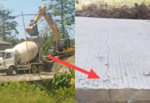 Antara Batching Plant dan JMD, Proyek Jalan Beton di Lutim Belum Digunakan Sudah Rusak, PPK : Rekanan Lambat Tangani !