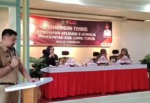Hari Pertama Berkantor, Wabup Luwu Timur Buka Bimtek Aplikasi E-Kinerja