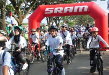Wakil Bupati Lutim Lepas Peserta Fun Bike dan Fun Walk Sorowako