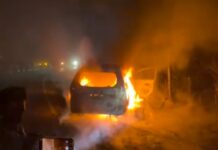 Mobil Minibus Tabrak Tiang Listrik di Poso Hingga Terbakar, Tiga Orang Tewas