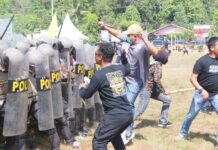 Polres Morut Gelar Latsispamkota Persiapan Pengamanan Pemilu 2024