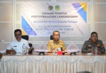 Sekda H. Bahri Suli Buka Sidang PPL Dalam Rangka Redistribusi Tanah 2023