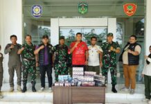 Gandeng Bea Cukai Malili, Satpol PP Lutim Amankan 7.100 Rokok Illegal