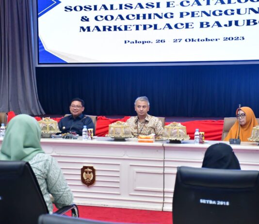PJ Walikota Palopo Buka Sosialisasi E-Katalog, TKDN dan Coaching Pengguna Marketing
