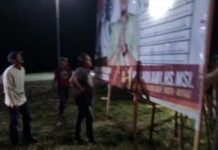 Baliho Bacaleg Partai Gerindra Dirusak, Sarkawi : Jaga Kondusifitas Pemilu dan Saling Menghormati
