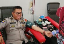 Donorkan Darahnya, Kasi Keu Polres Luwu Utara Ipda Muh Agus : Mari Kita Sama-sama Peduli