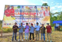 Kades Harapan Ucap Terima Kasih Ke PT. CLM Jadi Sponsor Turnamen Lampia Cup 1