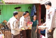 Peduli Dampak El Nino, Polres Palopo Salurkan Paket Sembako ke Masyarakat