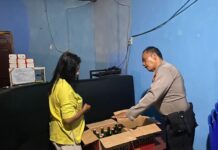Laksanakan Patroli Rutin, Sat Samapta Polres Luwu Utara Amankan Miras Yang Edar Tanpa Ijin