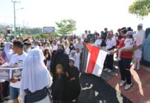 Ratusan Masyarakat Gelar Aksi Solidaritas Peduli Palestina di Anjungan Sungai Malili