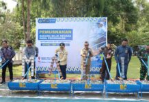 Budiman Hadiri Pemusnahan Barang Milik Negara Hasil Penindakan Bea Cukai MaliliÂ