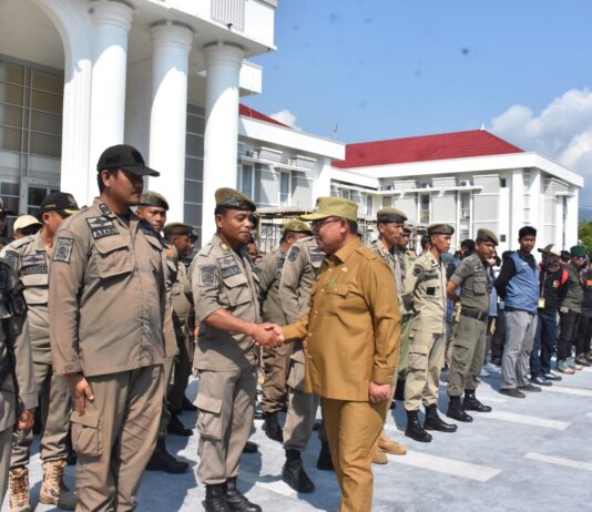 PJ Walikota Palopo Pimpin Apel Penertiban Alat Peraga Kampanye