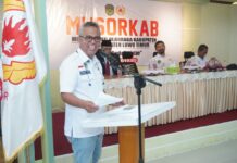 Buka Musorkab KONI Lutim, Budiman : Mari Terus Bersinergi dan Berkolaborasi