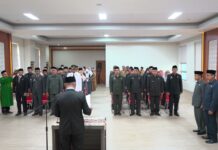 Bupati Budiman Lantik Pejabat Struktural dan Fungsional Lingkup Pemkab Lutim