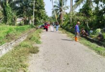 Persiapan Adiwiyata, Siswa SDN 135 Binano, Pemdes Lampenai dan Mahasiswa KKN IAIN Palopo Gotong Royong