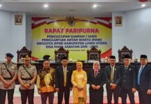 Hadiri Paripurna PAW Anggota DPRD Luwu Utara, Kapolres : Jaga Amanah Dengan Baik