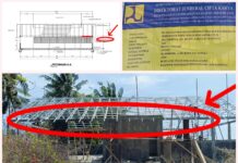 Balok Beton Menggantung Nyaris Rubuh Saat Pengerjaan Gedung TPS 3R Pabiringa, Ini Yang Terjadi !