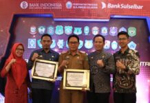Pemkab Lutim Raih Dua Penghargaan Prestasi Ekonomi dan Keuangan Digital Tahun 2023