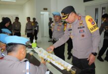 PJU Polda Sulteng dan Kapolres Jajaran Mendadak Tes Urine