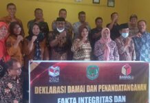 Kapolsek Malangke Hadiri Deklarasi Damai dan Penandatanganan Fakta Integritas Netralitas ASN