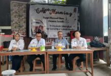 Bupati Morowali Utara Coffee Morning Bareng Wartawan