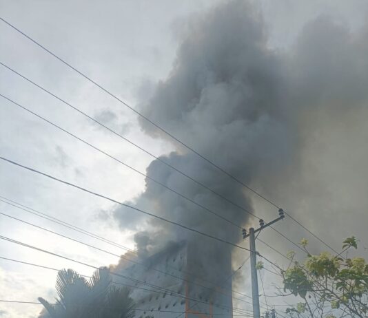 Diduga Akibat Korsleting Listrik, Bangunan Sarang Walet di Tanalili Terbakar