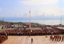 Bupati Morut Pimpin Apel Perdana Tahun 2024 dan Serahkan 10 Unit Motor