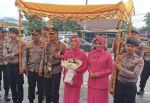 AKBP Galih Indragiri Sambut Kapolres Luwu Utara yang Baru AKBP Muh.Husni RamliĀ