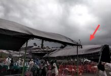 Tabligh Akbar di Malili Diterjang Angin Kencang, Tenda Roboh