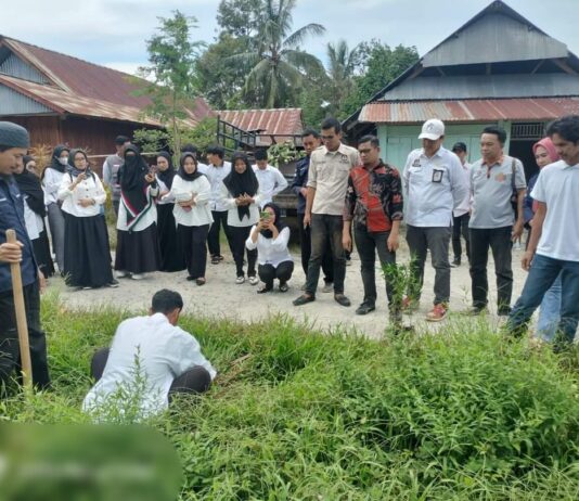 Pelantikan KPPS, Komisioner KPU Luwu Utara Ikut Tanam Pohon di Desa Buntu Torpedo