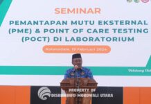Wabup Morut Buka Seminar PME dan PoCT Untuk Dokter Analis Laboratorium