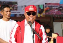 Buka Senam Bersama Petugas Pemilu, Budiman Harap Dinkes dan Puskesmas Kolaborasi Dengan KPU