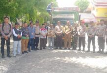 Dijaga Ketat TNI Polri, Logistik Pemilu dari PPK Mangkutana Menuju PPS Kasintuwu Aman